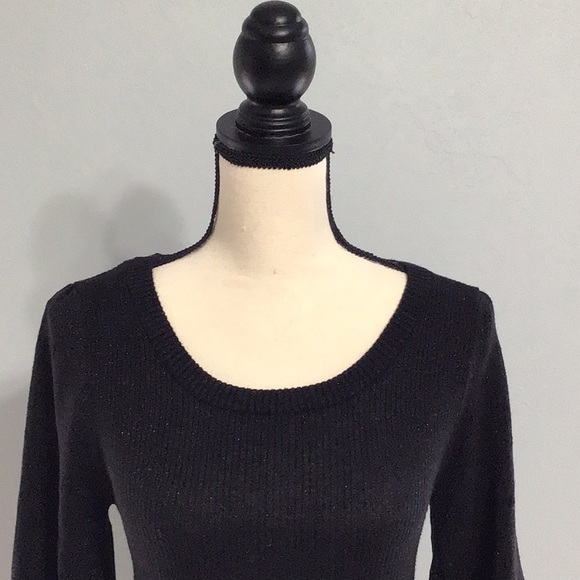 H&M BLACK SPARKLY MINI DRESS - Picture 4 of 5